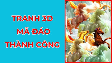 Tranh Mã Đáo Thành Công Mới Nhất | Tranh Dán Tường 3D 2023 - 0979.46.3459