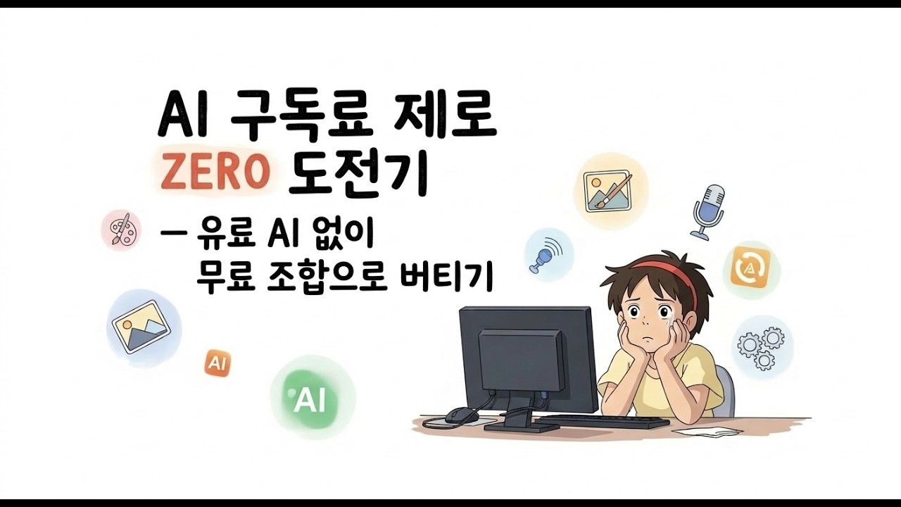 AI 구독료 제로 도전기 — 유료 AI 없이 무료 조합으로 버티기