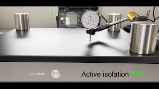 Active vibration isolation by Seismion: passive versus active isolation