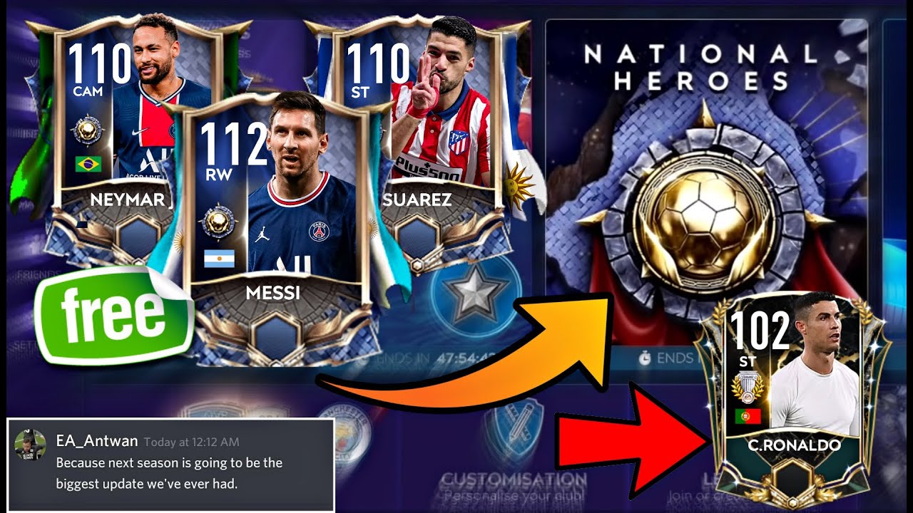 NATIONAL HEROES PLAYERS & EOE RONALDO IN FIFA MOBILE 21! LEAKS, UPDATES & F2P GUIDE | FIFA MOBILE 21