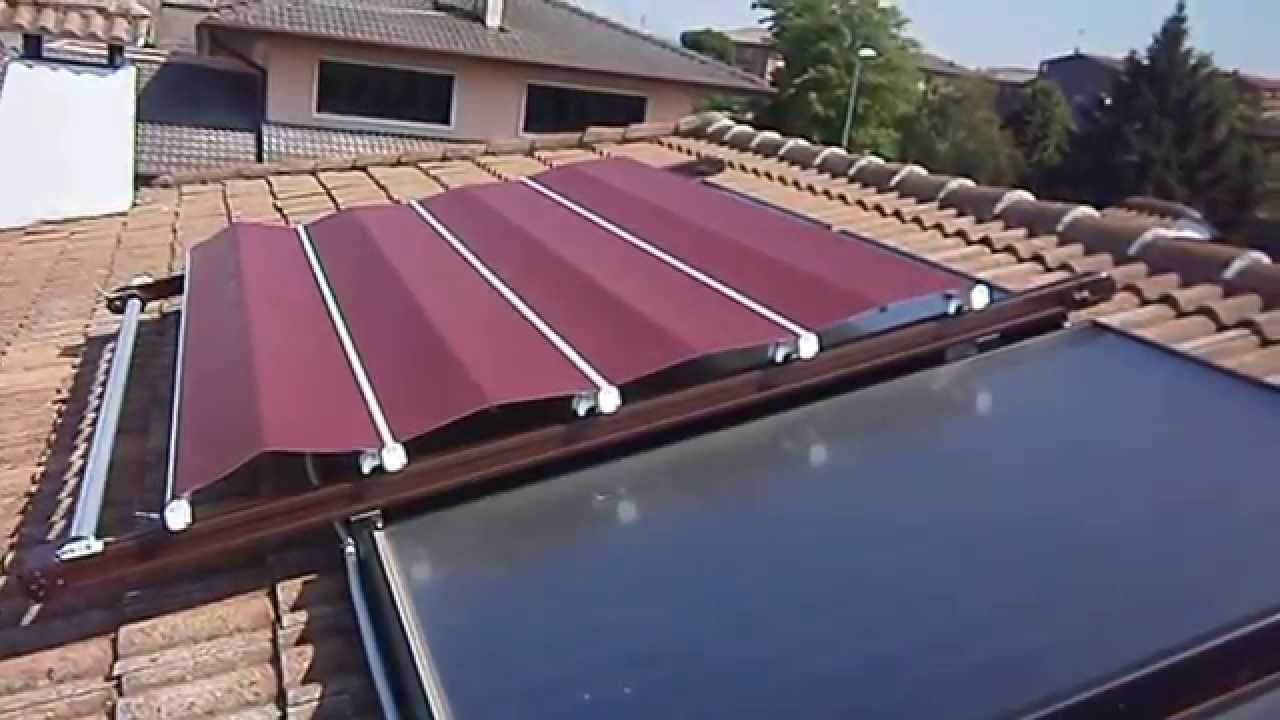 Copertura mobile per pannelli termici Pannelli solari mobili