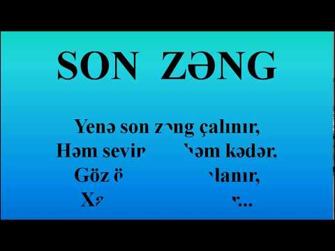 Son zeng Şeir Məzunlar üçün