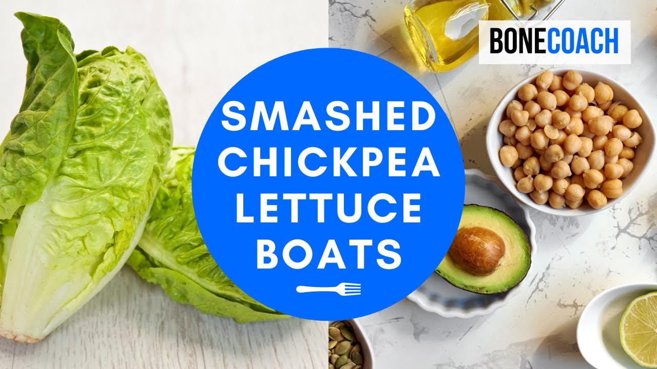 Smashed Chickpea Lettuce Boats GlutenFree, DairyFree BoneCoach