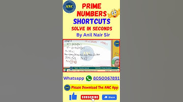 Number System | ‎@AnilNairClasses  | #mathstricks #math #cat2024 #competitiveexams #factors