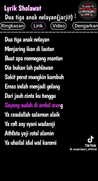 sholawatan versi dua tiga anak nelayan (jarjit)