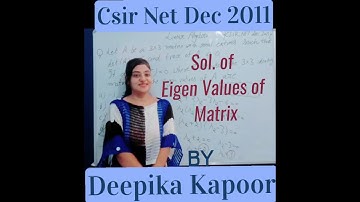 Question #CSIR_NET Dec 2011 #LinearAlgebra || CSIR NET || #eigenvalue #eigenvaluesofmatrix