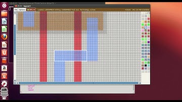 Layout of a two input OR gate in magic