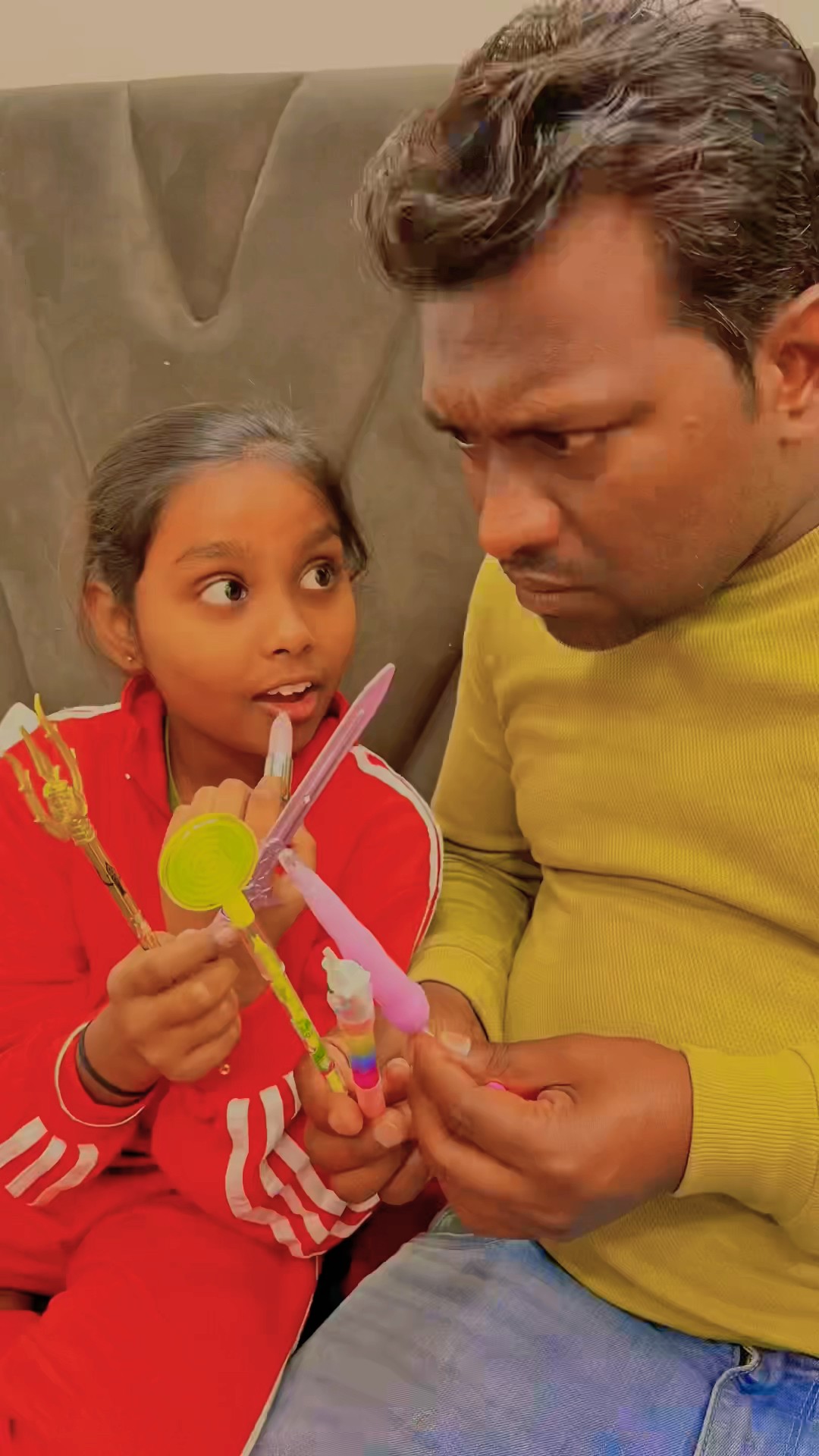 Waoo papa toy pen ?️ I love you papa ❤️ #family #love #avanishkumarverma