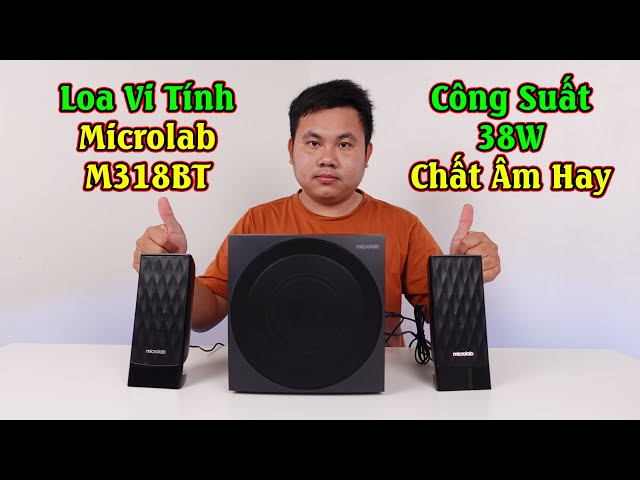 Loa Vi Tính Microlab M318BT - Công Suất 38W Bass Mạnh Chất Âm Hay Miễn Chê