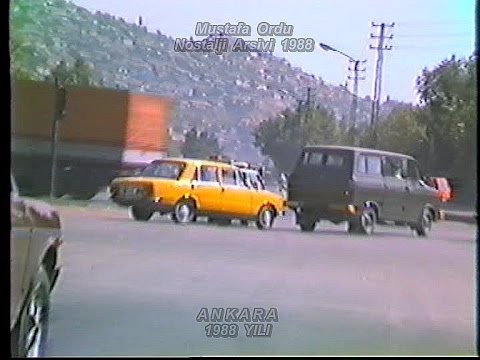 1988 Yılı Ankara Nostalji Nostaljik Eski Videolar Görüntüler Türkiye Yolları Sıla İzin E5 Yolu