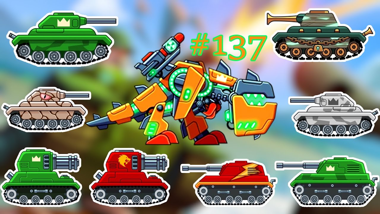 Hills of Steel Gameplay 137, Fully Upgraded and Unlocked all 22 Tanks (Unlimited Coins & Gems