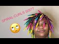 TRYING SPIRAL RODS ON 4C NATURAL HAIR