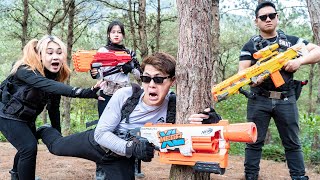 LTT Nerf War : Women's Squad SEAL X Warriors Nerf Guns Fight Criminal Dr Lee Cancel Transaction