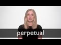 How to pronounce PERPETUAL in British English