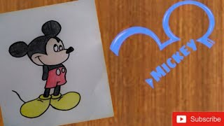 How to draw Mickey mouse || step by step tutorial || Art by Naitik screenshot 1