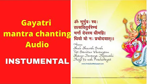 Gayatri mantra (Instrumental) Meditation music, Mantra meditation music, Gayatri Devi