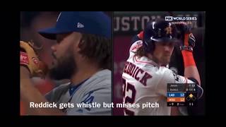 Astros Cheating (All the Whistles) World Series Dodgers Game 5