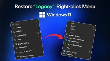 Restore the Classic Right-Click Menu in Windows 11 | Bring Back Legacy Context Menu!