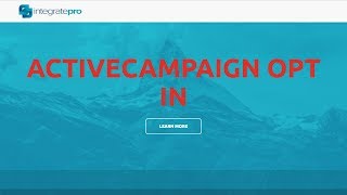 How to change the ActiveCampaign opt in