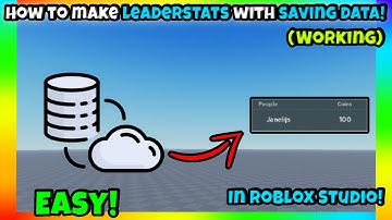 How to make leaderstats with saving data in Roblox Studio!
