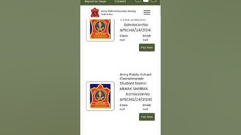 Army Public School Chandimandir fee payment full process (New version 2.0) #aps #panchkula  #updated