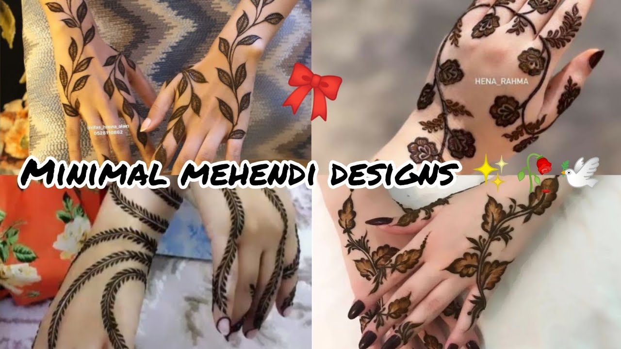 Minimal mehendi designs ✨🥀🕊️ 