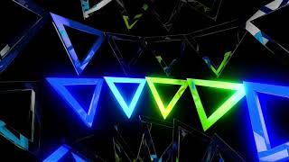 VFX Video Loop HD - Free VJ Loops Download - Neon Triangles