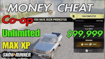 SNOWRUNNER MONEY CHEAT UNLIMITED MONEY & MAX RANK PS4 XBOX PC
