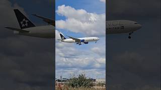 United Airlines(Star Alliance Livery) 777-222(ER) Landing on runway 4R/Flight UA905 from LHR to EWR