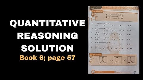 Quantitative Reasoning Solutions for Primary School|Lantern Steps Quantitative Reasoning Book 6