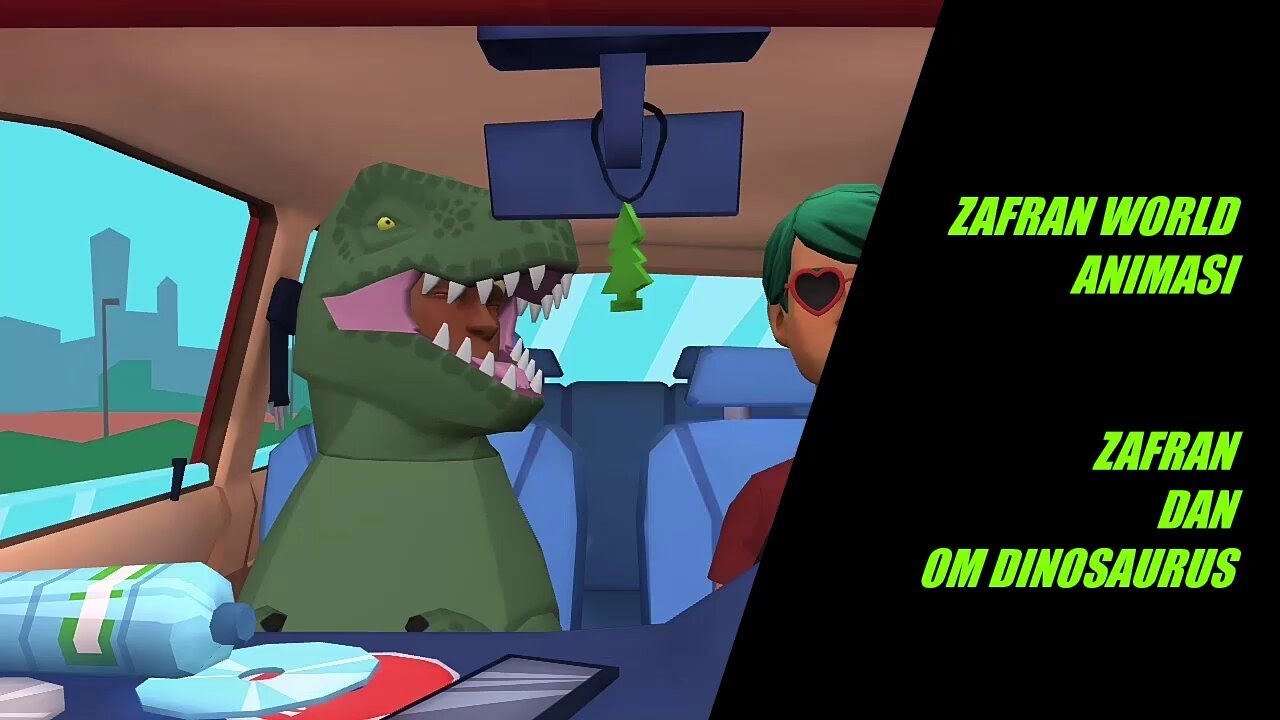 Reupload Zafran dan Om Dinosaurus Zafran World Animasi  