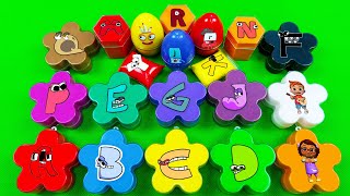 Looking for Alphabet Lore ABC… with SLIME Mix in Flower, Shapes Coloring - Satisfying Slime Videos