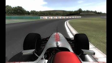 rFactor FSONE 2009 v2 - Lewis Hamilton onboard lap Hungaroring