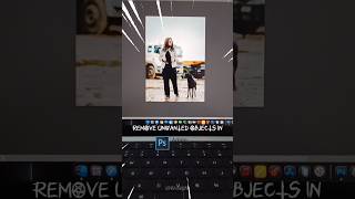 How to remove unwanted objects in photoshop FAST 🪄