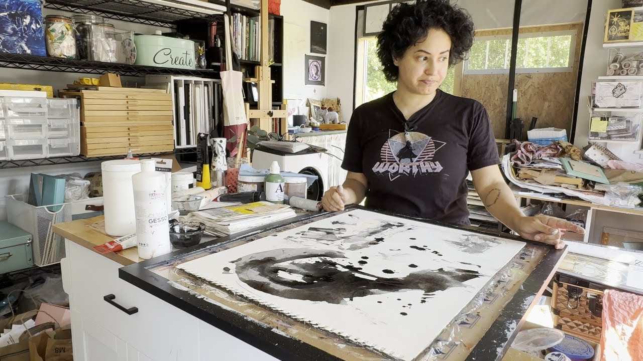 Studio Play date with the gelli plate