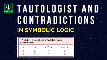 Tautologies and Contradictions in Symbolic Logic