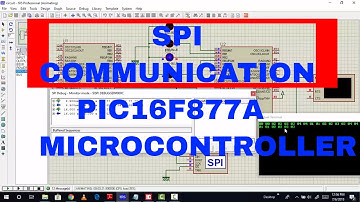 SPI communication using pic microcontroller PIC16F877A