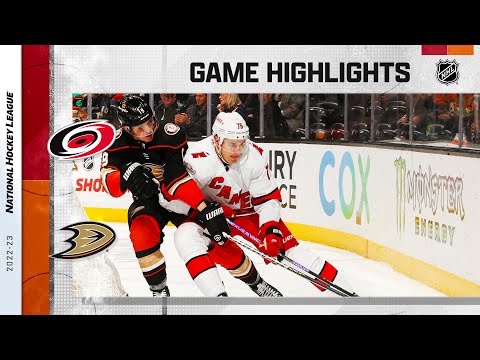 Hurricanes @ ducks 12/6 | nhl highlights 2022