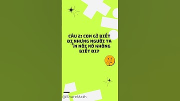 Những câu đố vui hack não 5 | ShareMath  #đốvui  #hacknao #ShareMath