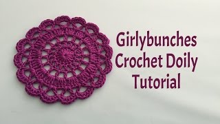 Easy Crochet Doily Tutorial | Girlybunches