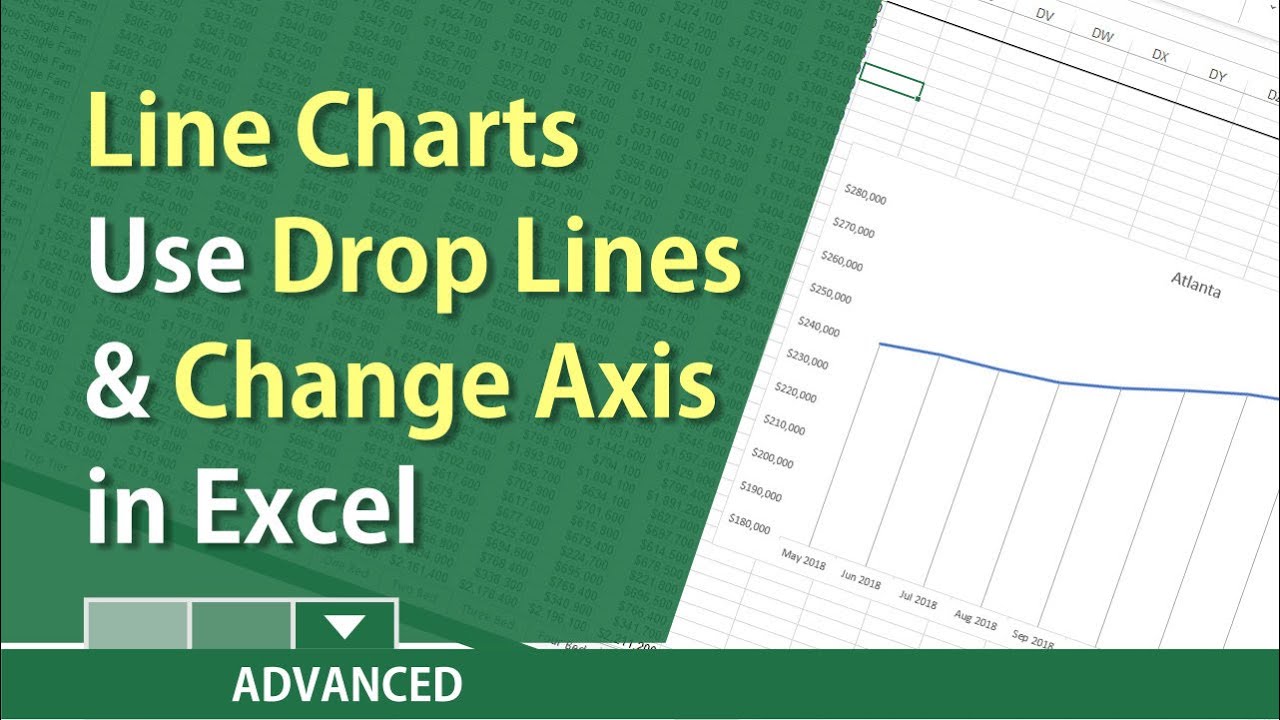 Add Drop Lines To Excel Chart