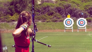 Slow motion video of archers shooting arrows filmed with a Fastec high speed camera
