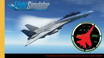 DC Design Grumman F-14A/B and D Tomcat Cold Start Demo | MSFS | Microsoft Flight Simulator