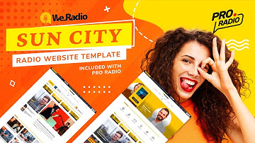 Sun City: Professional Multipurpose Radio Station Website Template! #radio #radiostation #wordpress