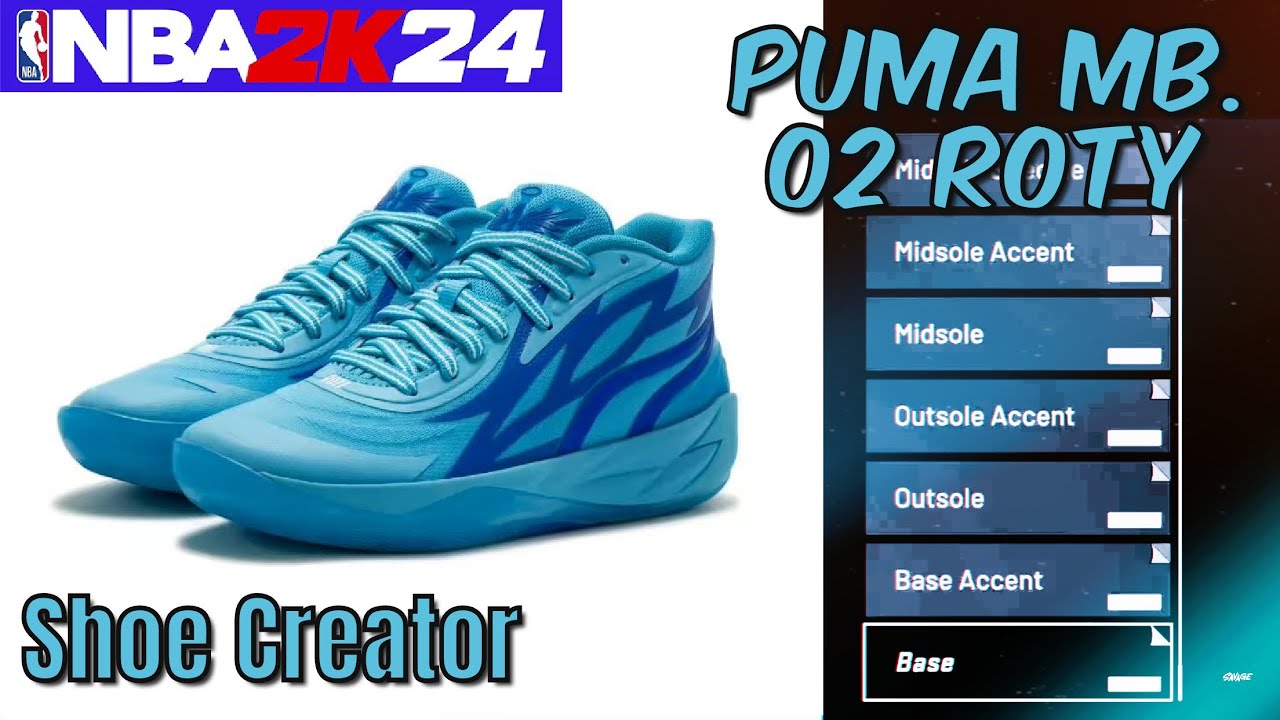 How To MAKE Puma MB.02 "Roty" In NBA 2K24 - Shoe Creator - YouTube