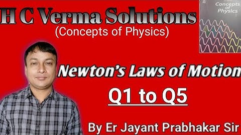 #1 H C Verma solutions|Newton