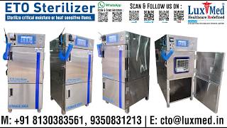 LuxMed® ETO sterilizer, Ethylene Oxide Sterilizer, EO Sterilizer, Low-Temperature Sterilizer, Gas