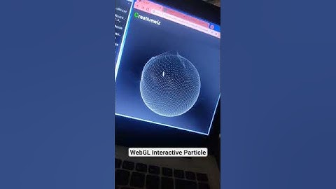 3d Sphere with Interactive Particles | Three Js |html5 canvas #shorts #javascript #developer #coding