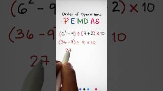 Order of Operations - PEMDAS #mathteachergon #orderofoperations #pemdas