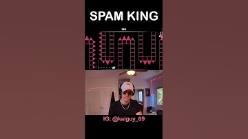 Geometry Dash "Spam King" vs 10 Levels of Difficulty😱